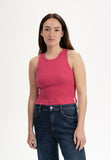 MELAWEAR Prisha cropped ribbed tank top berry blend women