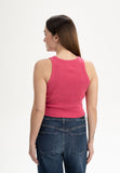 MELAWEAR Prisha cropped ribbed tank top berry blend women