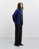 ROTHOLZ Relaxed overshirt royal blue women