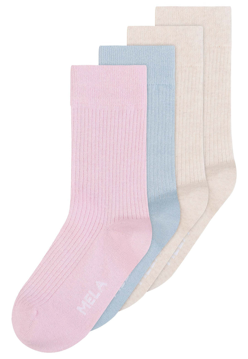 MELAWEAR Ribbed socks 4-pack mix candy land unisex