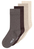 MELAWEAR Ribbed socks 4-pack mix earthy tones unisex