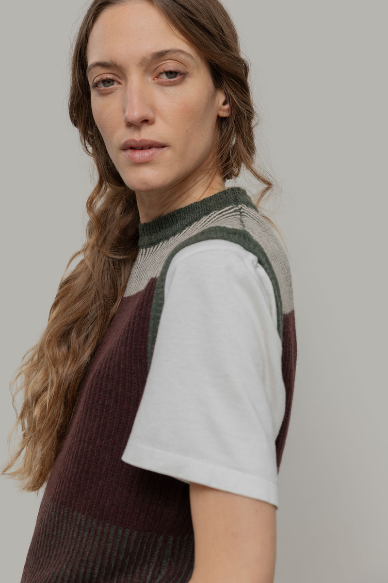 RIFO Bice vest brown oliva women