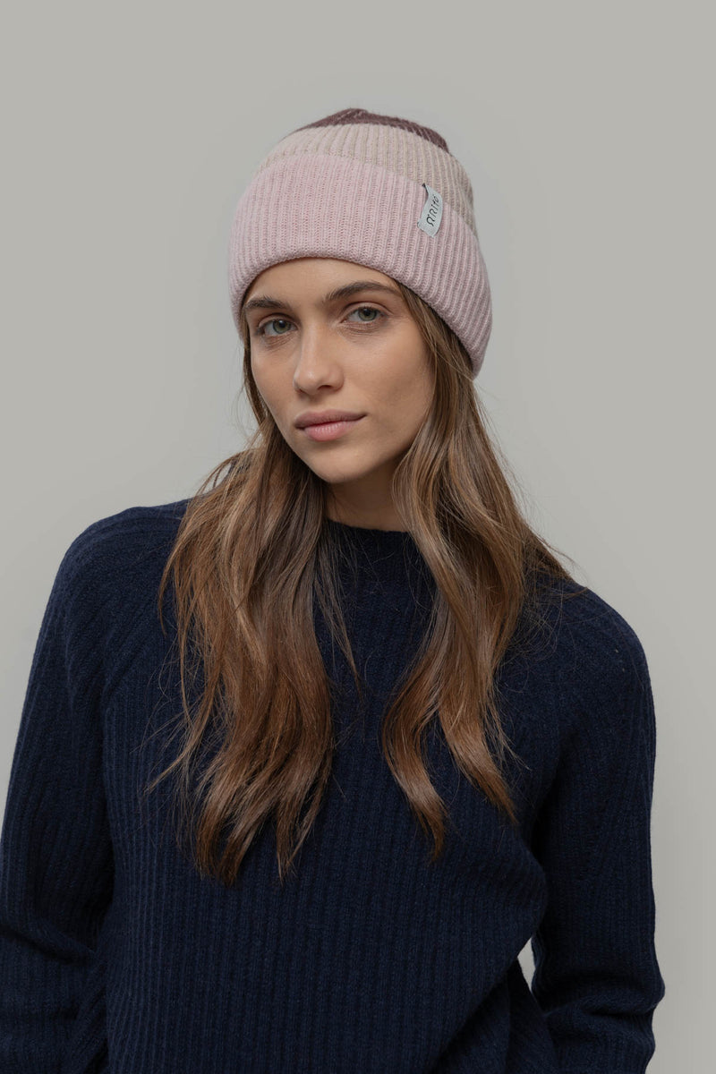 RIFO Vanda beanie rosa peonia unisex