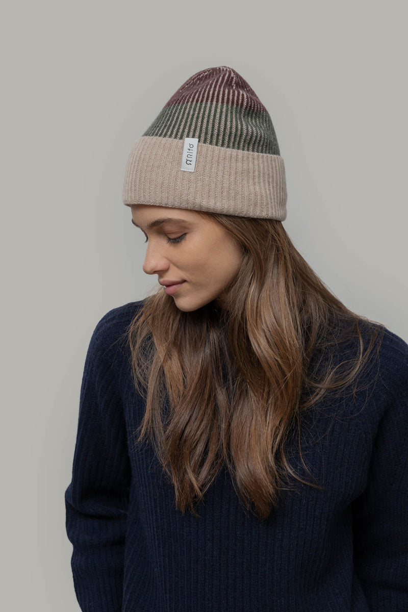 RIFO Vanda beanie brown oliva unisex