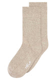 MELAWEAR Ribbed socks 2-pack birch blend unisex