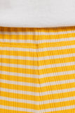 ROTHOLZ Ribbed lounge pant yellow sand stripe women