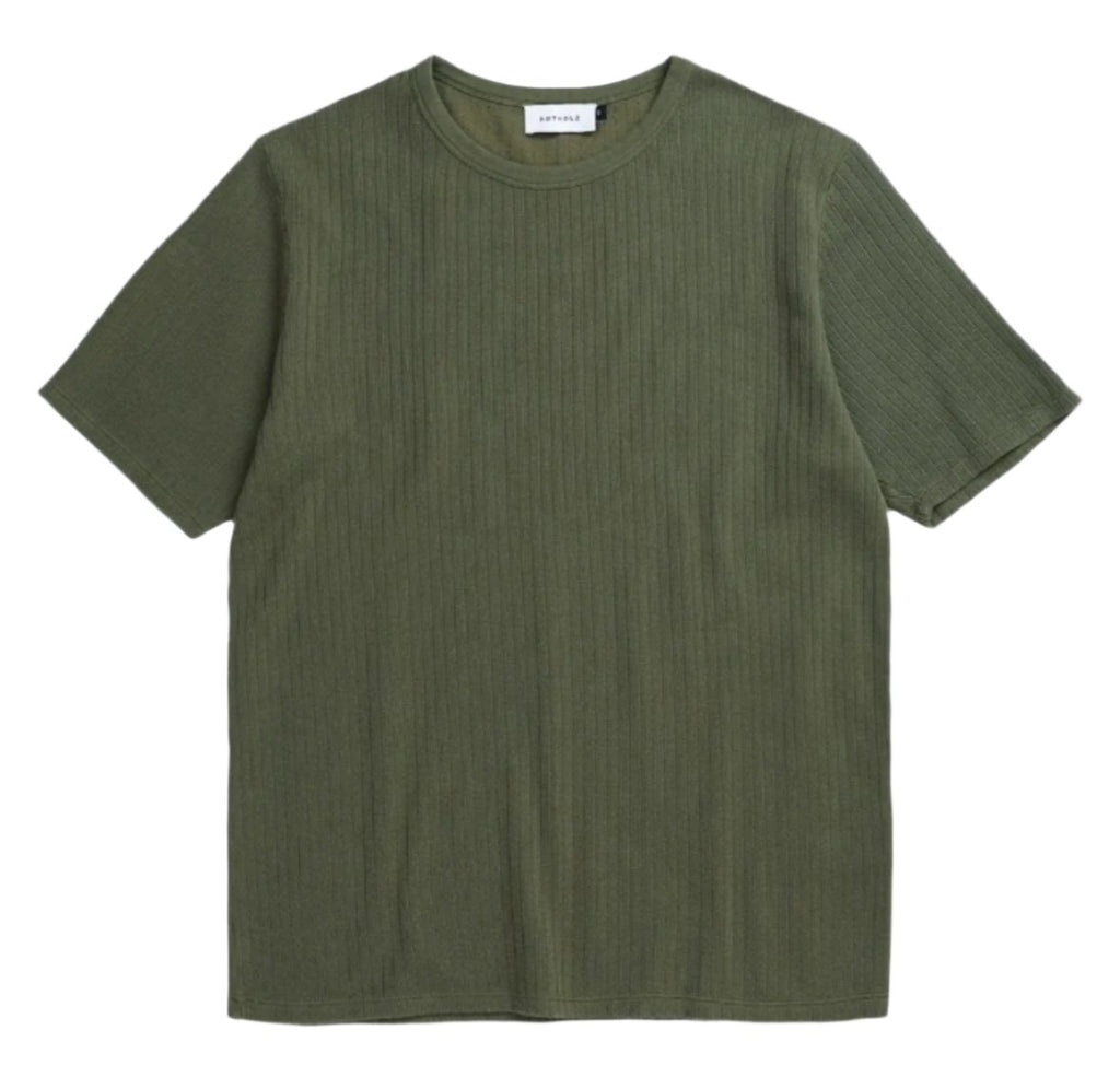 ROTHOLZ Heavy ribbed t-shirt moss green unisex