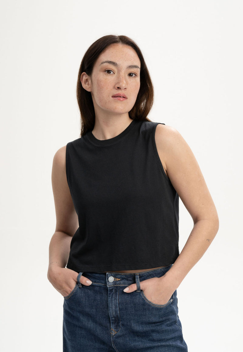 MELAWEAR Rushi cropped tank top black women