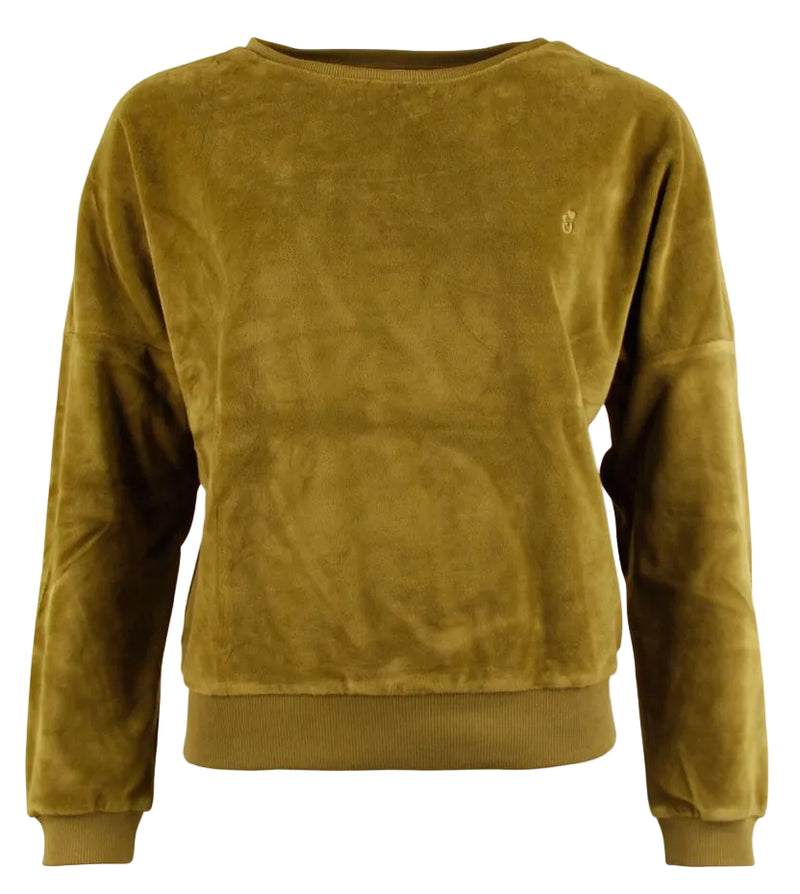 CHILLS & FEVER Lima sweater burnt olive women
