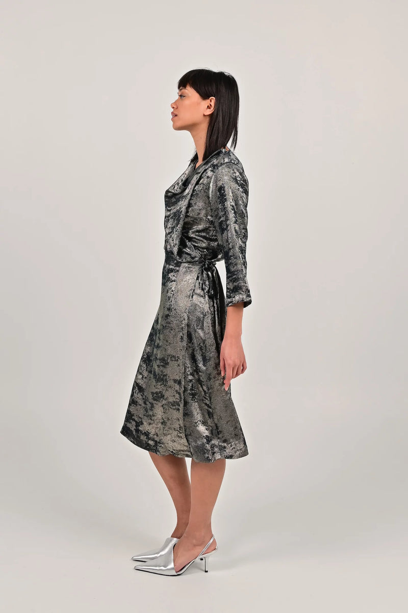 FAM THE LABEL Sanna dress soft green women