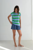 TWOTHIRDS Santandria striped t-shirt bicolour green women