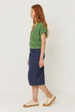 SKFK Garazi knit top G5 basil green women