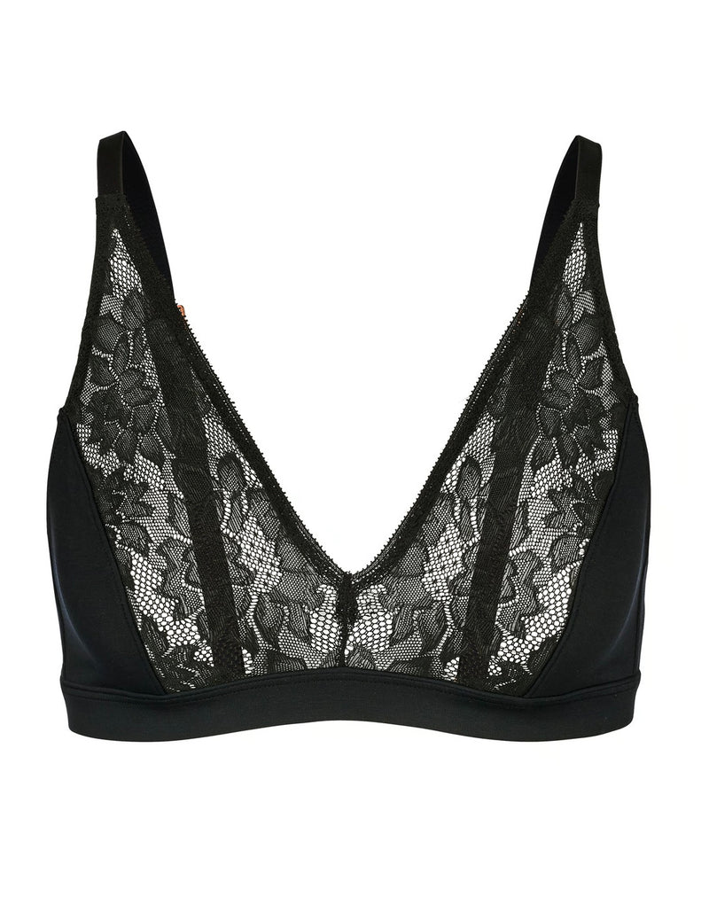 CALIDA Natural skin lace soft non-wire bra 3692 black women