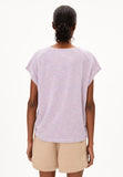 ARMEDANGELS Oneliaa lovely stripes t-shirt oatmilk sunset sky women