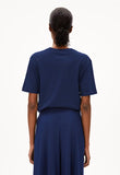 ARMEDANGELS Lualaa lin t-shirt blue noon women