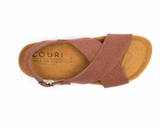 ZOURI Coral sandals camel women