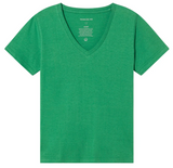 THINKING MU Clavel hemp T-shirt clover green women