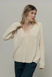 RIFO Aspasia cardigan white burro women