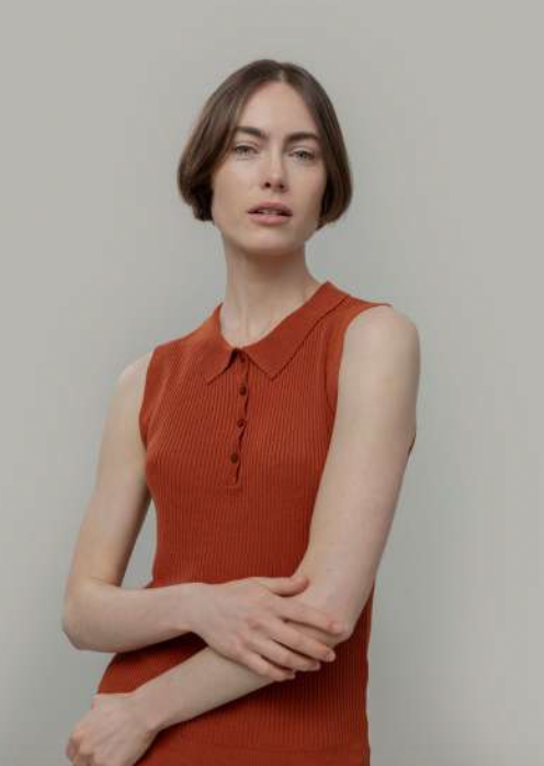 RIFO Blanca top terracotta women