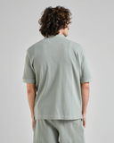 DEDICATED Falkvik waffle shirt iceberg green men