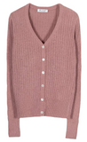 RIFO Realma silk cardigan malva women