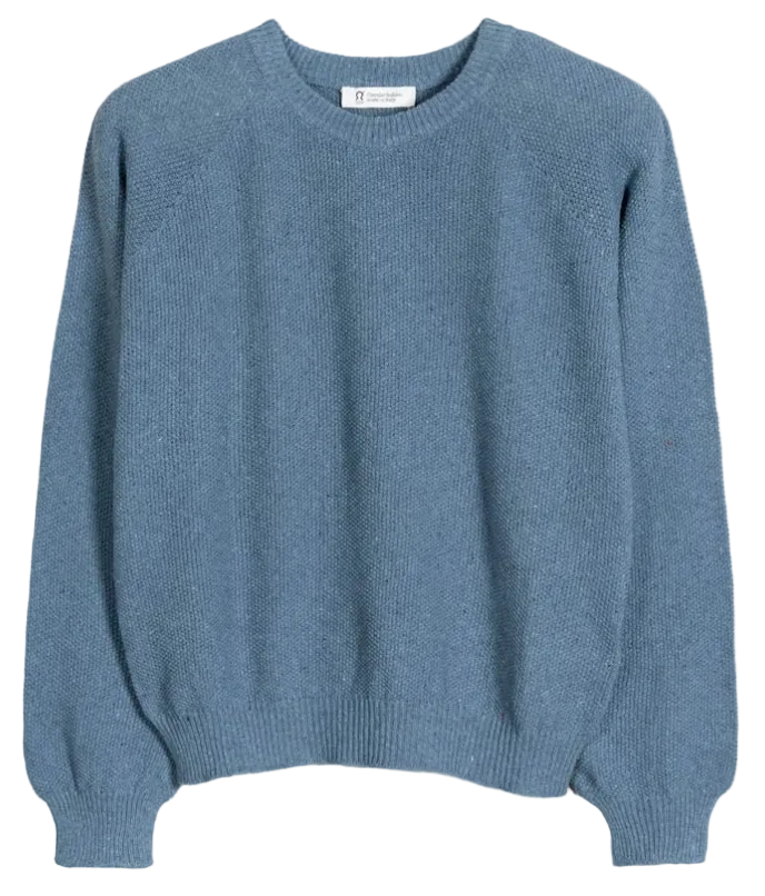 RIFO Alice recycled denim sweater atlantic blue women