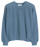 RIFO Alice recycled denim sweater atlantic blue women
