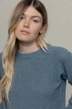 RIFO Alice recycled denim sweater atlantic blue women