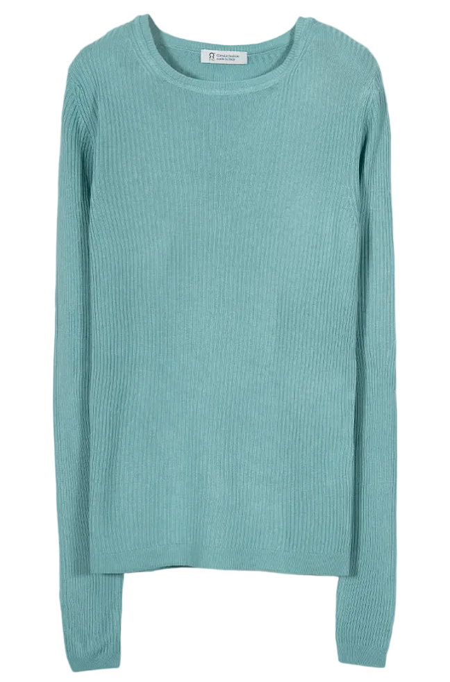 RIFO Mireia viscose jumper green giada women