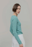 RIFO Mireia viscose jumper green giada women