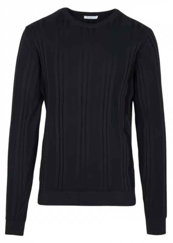 KCA 80654 Structured knit 1001 Total eclipse men