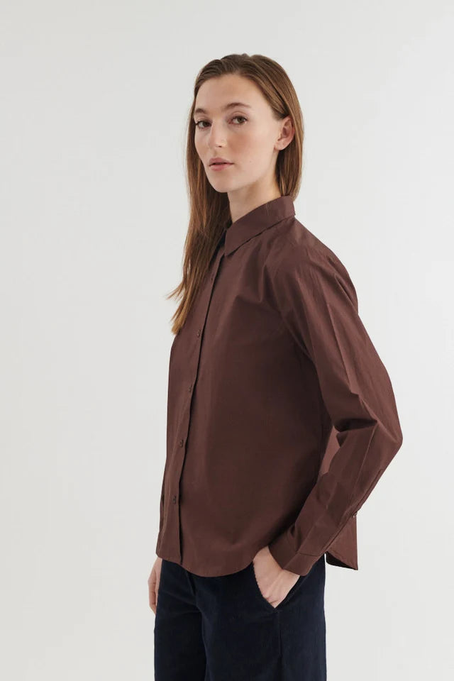BASIC APPAREL Silje BA-416-31 LS shirt chicory coffee women