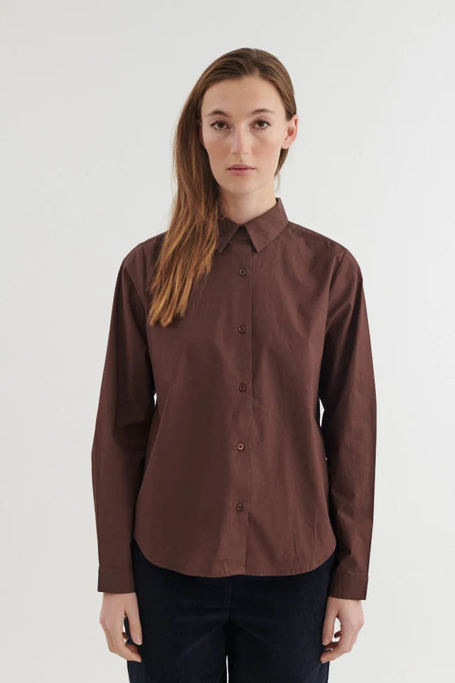 BASIC APPAREL Silje BA-416-31 LS shirt chicory coffee women