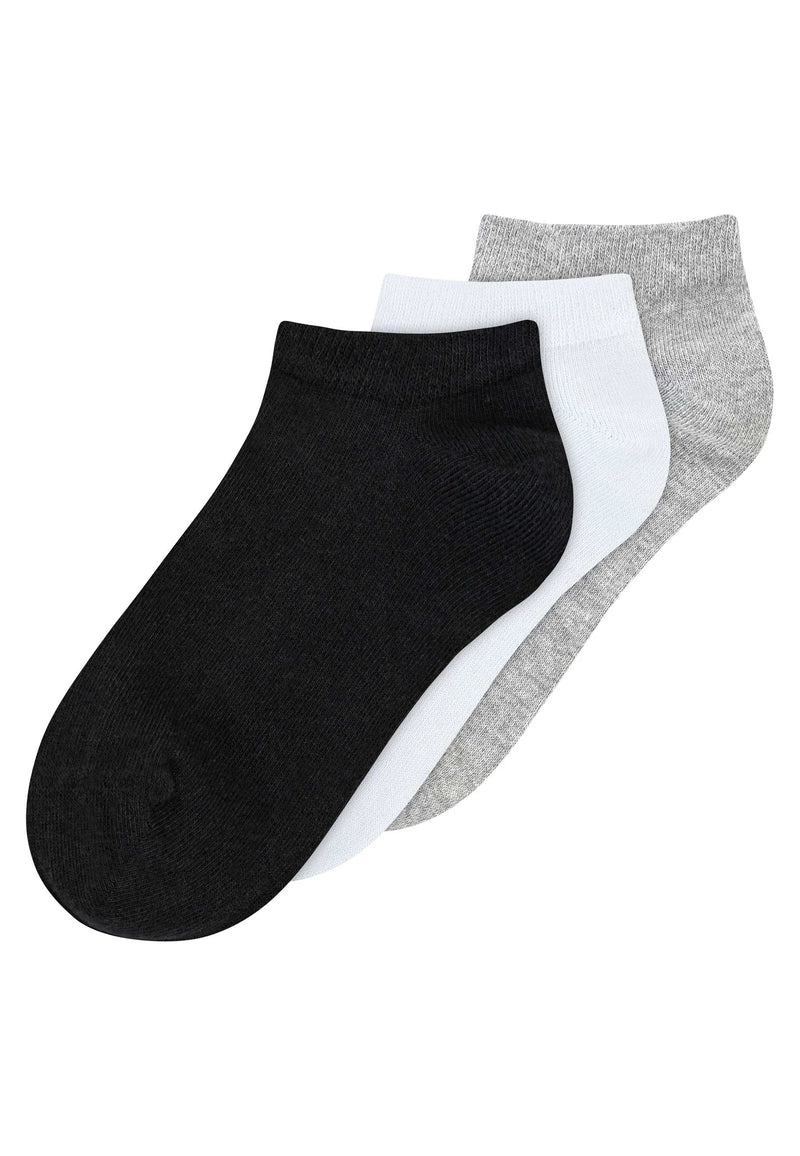 MELAWEAR 3 pack sneaker socks black white grey blend unisex