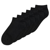 MELAWEAR 6 pack sneaker socks black unisex