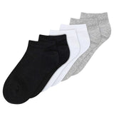 MELAWEAR 6 pack sneaker socks black white grey blend unisex