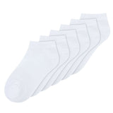 MELAWEAR 6 pack sneaker socks white unisex