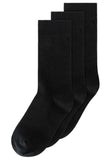 MELAWEAR 3 pack basic socks black unisex