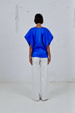 FAM THE LABEL Stella blouse electric blue women
