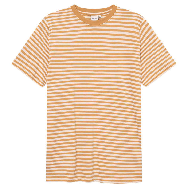 DEDICATED Stockholm stripes t-shirt gold yellow men
