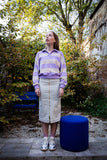 GIVN BERLIN Resa striped jumper light beige light amethyst women