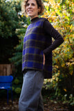 ROTHOLZ Oversized vest purple checked women