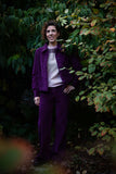 KINGS OF INDIGO Ota corduroy jacket mauve wine women