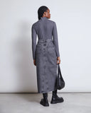 JAN 'N JUNE Mio longsleeve rib top dark grey women