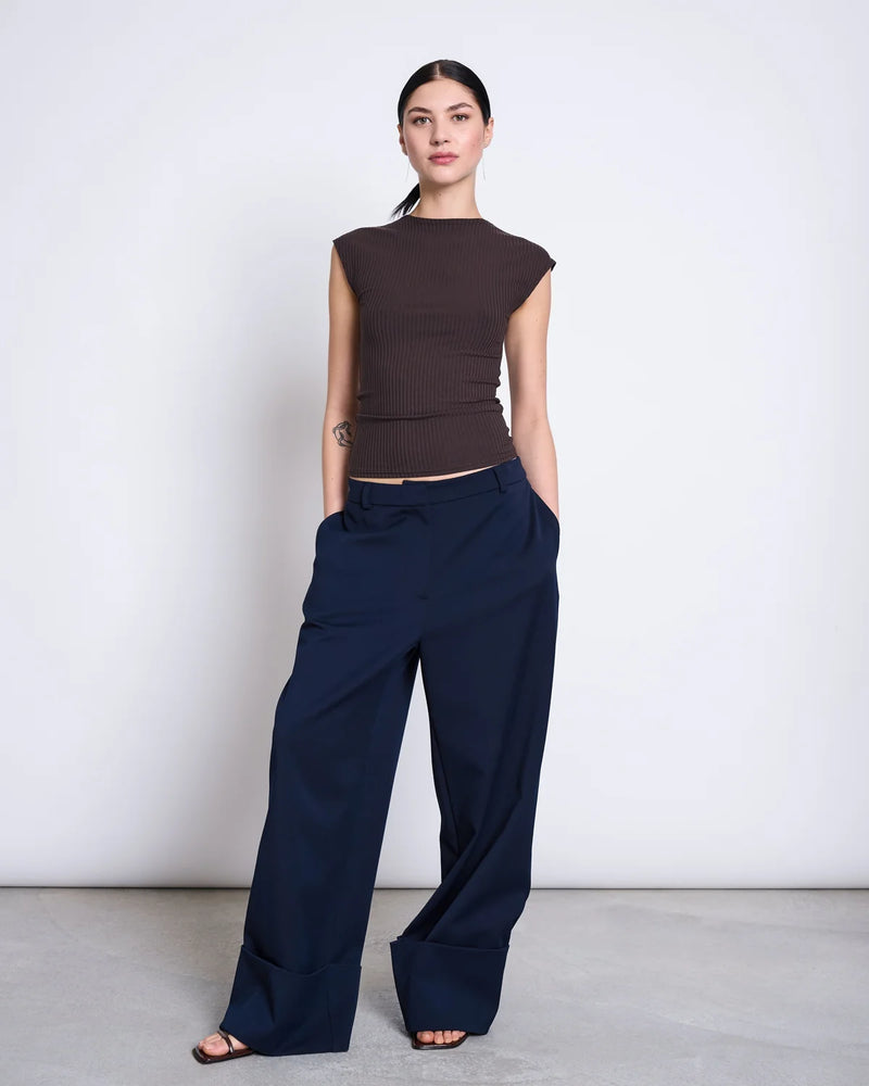 JAN 'N JUNE Apis rib t-shirt mud women