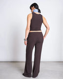 JAN 'N JUNE Porto rib tank top mud women