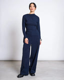 JAN 'N JUNE Tove asymmetrical long sleeve top nightfall women