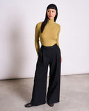 JAN 'N JUNE Mio longsleeve rib top wood olive women