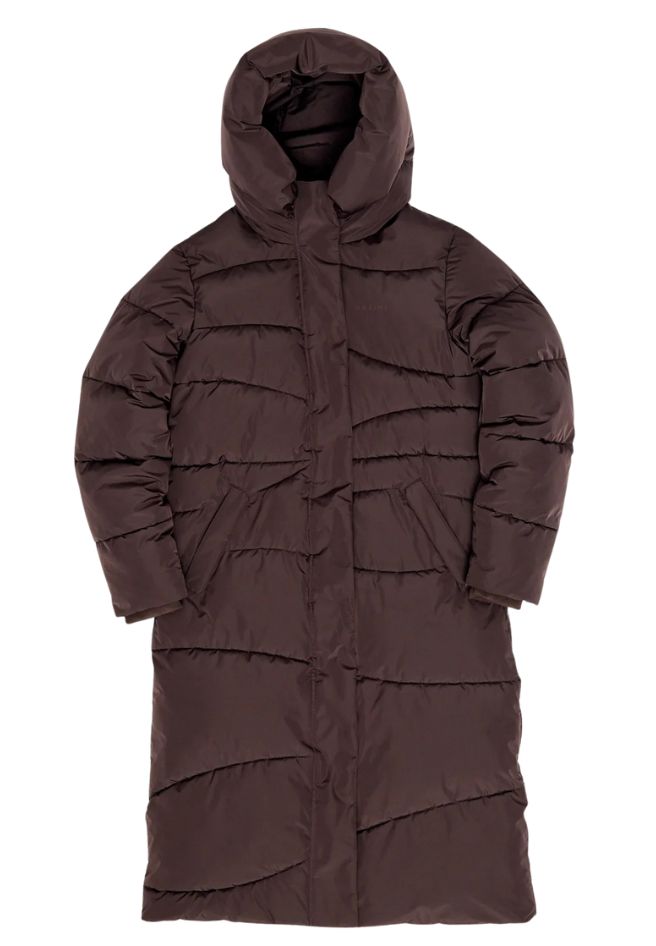 MAZINE Waves quilt puffer coat eggplant women