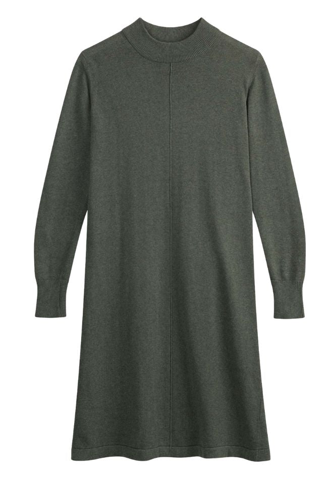 MELAWEAR Harleen basic fine knit dress green blend women